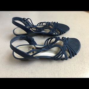 Navy sandals